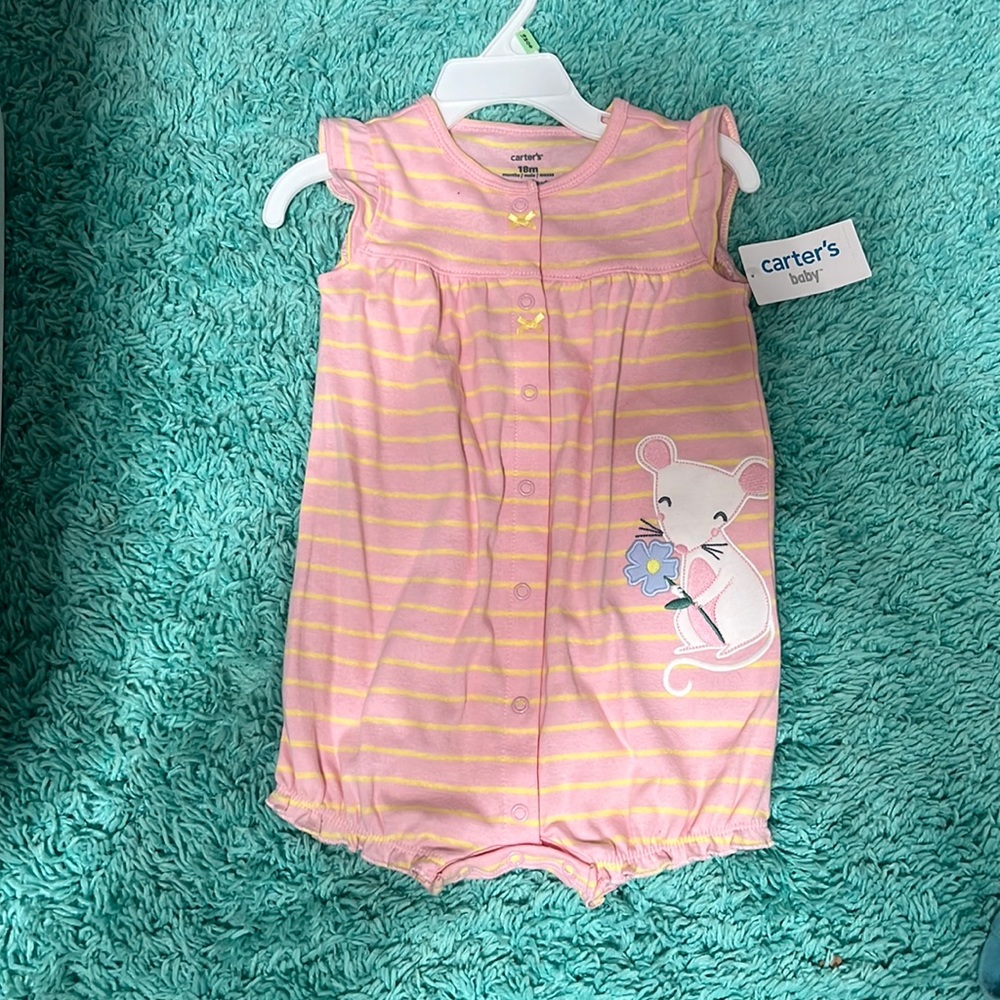 Carter’s 18 months, pink and yellow